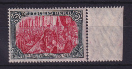 Dt. Reich 1916 Freimarke 5 Mark Mi.-Nr. 97AII Rechtes Randstück ** - Ungebraucht