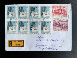 AUSTRIA 1983 REGISTERED LETTER VIENNA WIEN TO TILBURG OOSTENRIJK OSTERREICH EINSCHREIBEN - Lettres & Documents