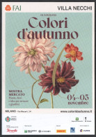 FLOWERS - ITALIA MILANO 2023 - VILLA NECCHI - III EDIZIONE MOSTRA MERCATO - COLORI D'AUTUNNO - PROMOCARD FAI - I - Flowers