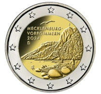 ALEMANIA / GERMANY /DEUTSCLAND 2€ 2.024 SC/UNC "Estado De Mecklenburgo -Pomerania Occidental" (suelta) T-DL-13.593 - Duitsland