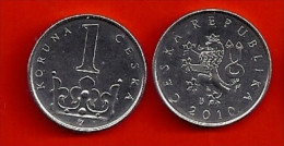 Czech Republic  2010 1 Kc Umlaufmünze UNC Circulating Coin Tschechische Republik - Tchéquie