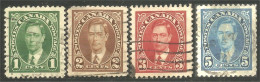 951 Canada King Roi George VI Mufti Issue 4 Timbres (484a) - Oblitérés
