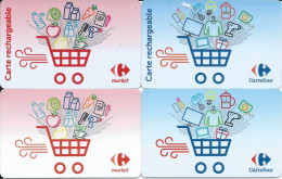 Carte Cadeau - * 4  Carrefour Market / Voir Scan - GIFT CARD /GESCHENKKARTE - Gift Cards