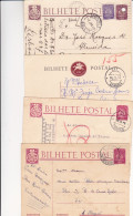 Portugal   - 4 Postais  Com Carimbos Diferentes - Postmark Collection