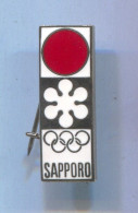 Olympic / Olympiade - SAPPORO Japan NOC National Olympic Committee, Vintage Pin Badge Abzeichen, Enamel - Giochi Olimpici