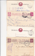 Portugal   - 4 Postais  Com Carimbos Diferentes - Postmark Collection