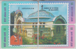 ISRAEL JERUSALEM CHURCH OF ST.PETER IN GALLICANTU POPE JOHN PAUL II PUZZLE - Rompecabezas