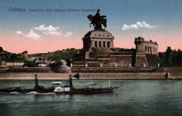 Coblenz - Deutsches Eck, Kaiser Wilhelm Denkmal - Koblenz