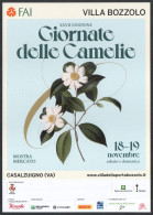 ITALIA - CASALZUIGNO (VA) 2023 - VILLA BOZZOLO - XXVII EDIZIONE GIORNATE DELLE CAMELIE - MOSTRA MERCATO - PROMOCARD - I - Flowers