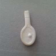 Fève Ancienne Blanche Raquette De Tennis - Olds