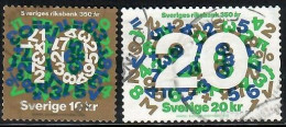 Sweden, 2018, Used, The Bank Of Sweden 350 Years , Mi. Nr. 3214-5 - Used Stamps