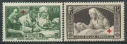 FRANCE. - 1940 - FOR THE BENEFIT OF RED CROSS BLESSING STAMPS COMPLETE SET OF 2, # 459/60, UMM (**). - Neufs