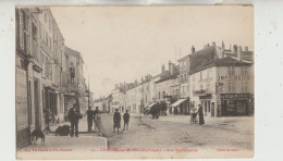 Charmes Sur Moselle 88  Carte Circulée La Rue Des Capucins Tres Tres Animée Imprimerie Epicerie Café - Charmes