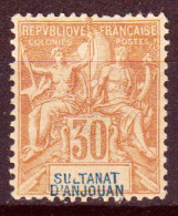 Anjouan 1892 Y.T.9 */MH VF/F - Nuevos