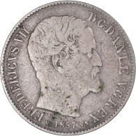 Monnaie, Danemark, Frederik VII, 16 Skilling Rigsmont, 1857, Copenhagen, TB - Danimarca