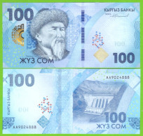 KYRGYZSTAN 100 SOM 2023 P-W36  UNC - Kirgizïe