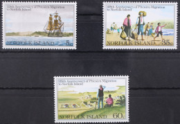 Norfolk 261-263 Postfrisch Schifffahrt #GA951 - Norfolkinsel