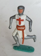 FIGURINE TIMPO TOYS - CHEVALIER CROISE Qui Courre 6 Manque Les Accessoires - CRUSADER  - BRITAINS - Militaires