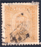 742 Portugal 5 Reis Orange (POR-12) - Unused Stamps