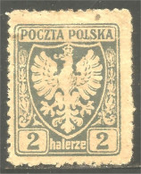 740 Pologne 1919 Polish Eagle Aigle Aquila Adler Armoiries Coat Arms (POL-361) - Usati