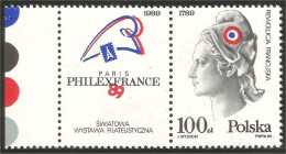 740 Pologne Paris Philexfrance MNH ** Neuf SC (POL-264) - Philatelic Exhibitions