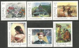 740 Pologne Tableaux Wyczolkowski Paintings MNH ** Neuf SC (POL-254a) - Unused Stamps