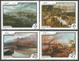 740 Pologne Tableaux Rivière Vistule Vistula Paintings MNH ** Neuf SC (POL-248a) - Unused Stamps