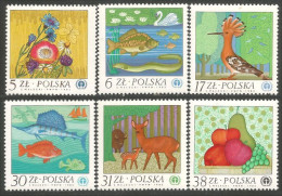 740 Pologne Environnement Environment Fruit MNH ** Neuf SC (POL-247a) - Unused Stamps
