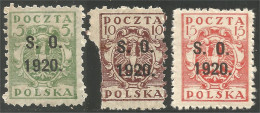 740 Pologne Warsaw Coat Of Arms Armoiries Varsovie Surcharge S.O. 1920. (POL-231) - Timbres