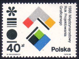 740 Pologne Graphic Design MNH ** Neuf SC (POL-132) - Horloges