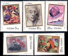 740 Pologne Tableaux Modernes Paintings MNH ** Neuf SC (POL-126b) - Modernos