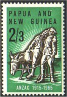 738 Papua New Guinea Ane Anzac Donkey Ass MH * Neuf (PNG-16) - Chevaux