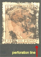 730 Philippines 1880 Roi King Alfonso XII 8c Brun Brown (PHI-33) - Filipinas