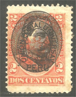 728 Peru 1894 2c President Morales Bermudez Surcharge (PER-25) - Pérou