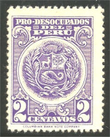 728 Peru Armoiries Coat Of Arms MH * Neuf CH (PER-13) - Timbres