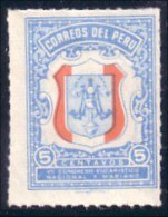 728 Peru Armoiries Coat Of Arms Roulette MH * Neuf CH (PER-2) - Timbres