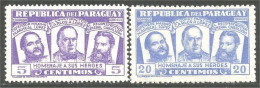 722 Paraguay Hammage Heros Heroes MH * Neuf CH (PAR-135) - Paraguay
