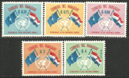 722 Paraguay Drapeaux Flags United Nations Unies MNH ** Neuf SC (PAR-122) - Flugzeuge