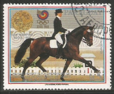 722 Paraguay Olympics Seoul 1988 Cheval Horse Pferd (PAR-105) - Cavalli