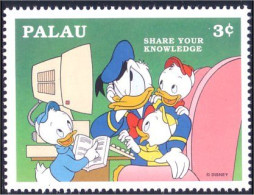 718 Palau Disney Education Reading Lecture Book Livre Donald MNH ** Neuf SC (PAL-14c) - Other & Unclassified