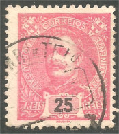 742 Portugal 1899 King Carlos 25r Rose (POR-149) - Usado