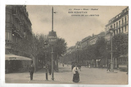 San Sébastian Ou Guipùzcoa (Espagne, Pais Vasco) : Avenida De La Libertad En 1910 (animado) PF. - Guipúzcoa (San Sebastián)