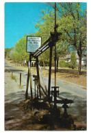 Postcard USA OK Oklahoma Barnsdall America's Only Main Street Oil Well Unposted - Sonstige & Ohne Zuordnung