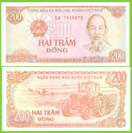 VIETNAM 200 DONG 1987 P-100c UNC - Viêt-Nam