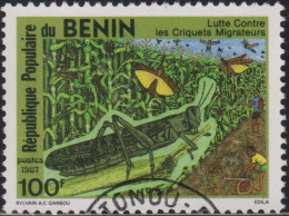 1987 Benin° Mi:BJ 460, Sn:BJ 646, Yt:BJ 656, Sg:BJ 1064, Anti-locust Campaing, Heuschrecke - Bénin – Dahomey (1960-...)