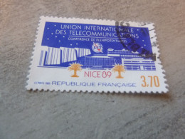 Nice - Conférence Des Plénipotentiaires De L'U.i.t. - 3f.70 - Yt 2589 - Bleu,orangé Et Rouge - Oblitéré - Année 1989 - - Used Stamps