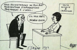 ► Coupure De Presse   Le Figaro Jacques Faisant 1983  Marchais Autorité De L'audiovisuel Michele Quota Cotta - Desde 1950