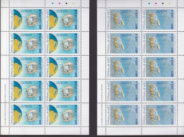 VATICANO 2001 EUROPA 2 MINIFOGLI ** MNH - Blocks & Kleinbögen