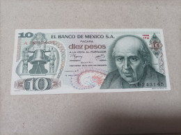 Billete México 10 Pesos, Año 1977, Serie A - Mexique