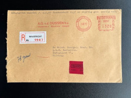 NETHERLANDS 1973 REGISTERED LETTER MAASTRICHT TO TILBURG 05-04-1973 NEDERLAND AANGETEKEND - Lettres & Documents